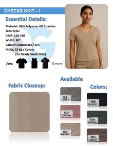 Tissu tricoté extensible haut sans manches style hexagonal ensemble de vêtements de sport pour superposer des entraînements motif dimensionnel brossé - Product Image 4