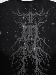 Camisetas de Algodón de Color Sólido con Pedrería, Diseño Personalizado al por Mayor para Hombre, Moda Urbana, Impresión por Sublimación - Product Image 3