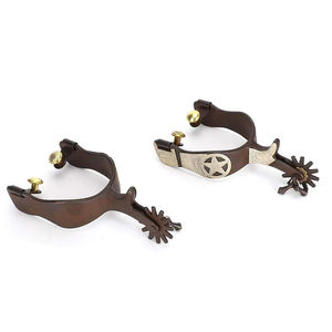 Espuelas de Equitación de Alta Calidad en Color Marrón para Botas Vaqueras, Acero Inoxidable, Se Acepta Personalización, Productos Ecuestres - Product Image 4