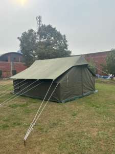 Tienda de campaña de lona de algodón 100% para alivio de desastres, resistente al agua para las condiciones climáticas más duras para rescate de emergencia de refugiados - Product Image 4