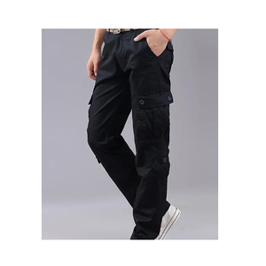2024 pantalones y pantalones de hombre de alta calidad personalizados con múltiples bolsillos negro verde gris pantalones Cargo diseños personalizados OEM pantalones Jogger - Product Image 6