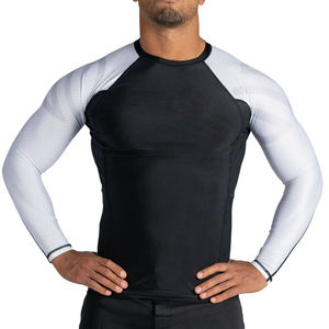 <b>Men</b> <b>Rash</b> <b>Guard</b> Sports Wear Solid Color Custom Logo Printing Breathable <b>Rash</b> <b>Guards</b> Latest Design Long Sleeves <b>Rash</b> <b>Guard</b> - Product Image 1