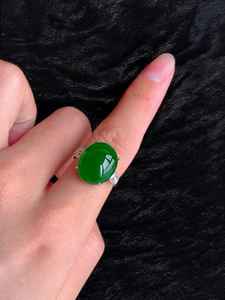 Anillo delicado de ónix verde de oro blanco de 14 quilates | Joyería genuina de lujo con piedras preciosas mínimas | Anillo fino elegante de primera calidad para todos los días - Product Image 3
