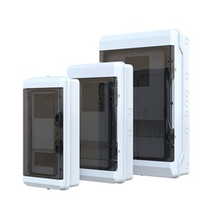 Boîtier de compteur mural Boîtier de jonction de distribution monophasé/triphasé Utilisation en extérieur Protection IP65 Matériau PC ABS blanc - Product Image 1