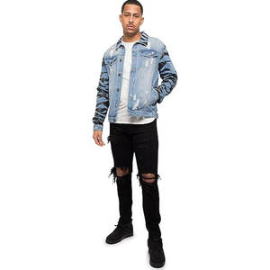 Vestes Jeans pour hommes de qualité supérieure Vestes Jeans pour hommes au design personnalisé Prix de gros Vestes Denim - Product Image 5