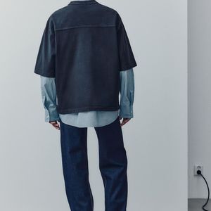 Camisetas de algodón de alta calidad para hombre, camiseta de verano, estilo moderno, Color sólido, Fitness Regular, Camiseta holgada al por mayor para hombre - Product Image 4