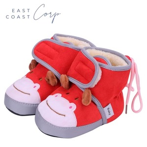 Botines Unisex de algodón para bebés recién nacidos, suela antideslizante para niños pequeños, niñas, calcetines cálidos de lana para invierno, zapatos acogedores - Product Image 3