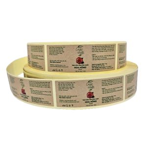 Etiquetas de cartón Kraft ecológicas de alta calidad, contenedor de alimentos, papel offset impreso personalizado, servicio ODM/OEM, fabricante de Vietnam - Product Image 1