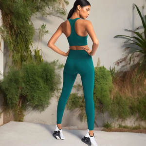 Nuevo diseño de entrenamiento Gimnasio Ropa de fitness Mujeres Conjuntos de yoga Nuevo estilo Casual Mujeres Conjunto de Yoga de gran tamaño - Product Image 3