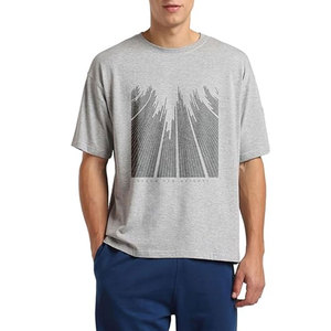 T-shirt surdimensionné 100 % coton personnalisé à faible MOQ pour hommes - Séchage rapide, respirant, style décontracté - Product Image 1