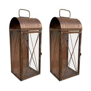 โคมไฟโลหะสีน้ำตาลทำด้วยมือเชิงเทียนสำหรับตกแต่งดีไซน์หรูหราเหมาะสำหรับการจัดไฟในบ้านงานแต่งงานและงานอีเวนต์ - Product Image 1