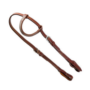 Western Working Tack Changement rapide Bandeau frontal Culotte Harnais huilé de qualité supérieure Bride de cheval réglable en cuir - Product Image 5