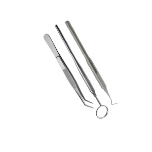 El Kit de inspección dental Manual de acero inoxidable de alta calidad Premium incluye Sonda de espejo y pinzas precio barato personalizado - Product Image 2