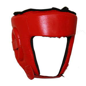 Leather Boxing <b>Head</b> Guard Adjustable Breathable MMA Sparring <b>Training</b> Helmet for Adult - Product Image 5