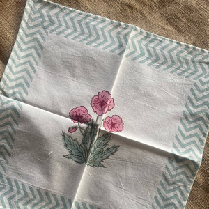 Tapis de Table indien en coton à imprimé Floral, ensemble de 6 serviettes et 6 tapis - Product Image 3