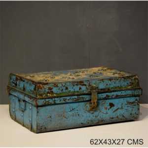 Iron Decorative Storage Box Elegant Trunk Design for Home Organization - Product Image 6