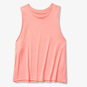 Camiseta sin mangas de verano de talla grande para mujer, camiseta de Jersey informal con decoración de abalorios y encaje para ropa de gimnasio - Product Image 3