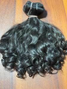 Extensiones de Cabello Humano Natural Rizado y Voluminoso, 100% Remy Indio, con Cordón, Doble Trama a Máquina, JAI DEVI INDUSTRIES, Todos los Colores Disponibles - Product Image 3