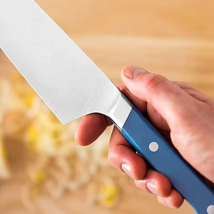 Venta al por mayor personalizado recién llegado OEM mejor cuchillo de cocina profesional-acero de alto carbono ultra afilado Cuchillo de chef azul para chef - Product Image 2