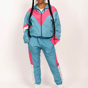 Chaqueta Cortavientos Personalizada con Logotipo para Mujer, Conjunto de 2 Piezas, Ligera, con Cierre Completo, 100% Nailon, MOQ Bajo, Conjunto de 2 Piezas, HECHO POR HS 2026 - Product Image 1