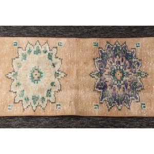 พรมขนาด 1.5x6.1 ฟุต, พรมตุรกีวินเทจขนาดเล็ก, พรมสีเบจ - Product Image 5