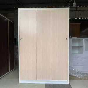 Armario de Plástico con Puerta Corredera, Independiente, con Cerradura, Plegable, Mueble de Dormitorio para el Hogar o la Sala de Estar - Product Image 1