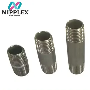 Stainless Steel Pipe Fittings With Long And Short Nipple.