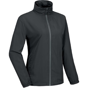 Veste coupe-vent haute performance à logo personnalisé, coque souple imperméable avec procédé enduit de placement de logo en nylon coupe-vent sur le devant - Product Image 1