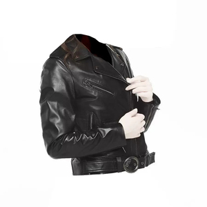 Stylish Men's Custom Street Style Leather <b>Jacket</b> with Fashionable Embroidery for Winter - Product Image 2