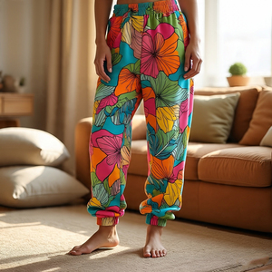 OEM Sublimation Jogger Pantalons de survêtement Femmes Jogging Running Polaire Pantalon Pyjama Streetwear Imprimé Pantalon de survêtement Femmes - Product Image 3