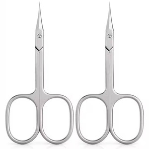 Ciseaux à cuticules à ongles de précision lame en acier inoxydable pointe incurvée trou carré poignée en acier essentiel pour Salon de beauté à domicile - Product Image 4