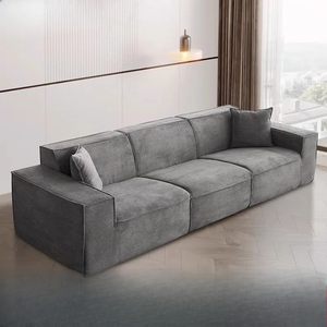 Juego de Sofás Modulares Inflables de Terciopelo Cuadrados de Estilo Nórdico, Espuma de Alta Densidad, para Uso en Villas - Product Image 3