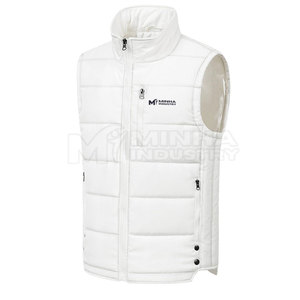 Chaleco de invierno acolchado para hombre hecho de poliéster al mejor precio, chaleco de invierno acolchado liso teñido en línea - Product Image 1