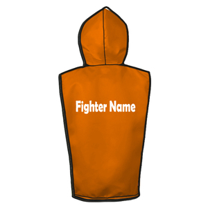 Combinaison de veste, short et gilet en satin, nouvelle couleur orange, sans manches, respirante, équipement d'entraînement pour la boxe, design de tissu polyvalent - Product Image 2