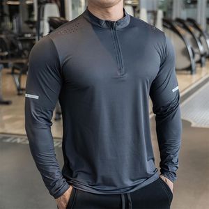 Autumn Winter Sport Training Running <b>Top</b> Shirt <b>Men</b> Quick Drying Outdoor Casual Tshirts High Elastic <b>Long</b> <b>Sleeve</b> Gym T Shirt <b>Men</b> - Product Image 1