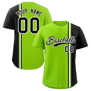 Vente en gros de chemises de baseball simples à impression personnalisée Haut de baseball maillot de baseball bon marché pour hommes avec sublimation - Product Image 4