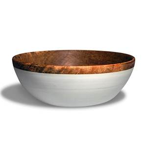 Cuenco de madera hecho a mano, cuenco de madera de acacia, plato de ensaladera más vendido, tamaño personalizado, hecho en La India - Product Image 1