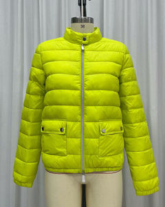 Transpirable grueso cálido OEM mujer Casual algodón Mujer ropa Puffer chaqueta botón Oversize prendas de vestir otoño Puffer chaqueta - Product Image 3