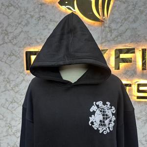 Sweat à capuche zippé avec logo personnalisé le plus demandé Puff Printed fabriqué en usine prix bon marché sweats à capuche pour hommes vente à chaud - Product Image 3