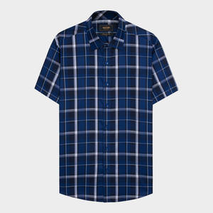 Aristino 100% algodón hombres cuello mandarín Plaid vestido camisas antiarrugas transpirable secado rápido venta al por mayor precio caliente 1SS034AZ - Product Image 1