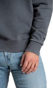 Sudadera de algodón de gran tamaño de alta calidad personalizada para hombre cuello redondo hombro caído pulóver estilo Streetwear - Product Image 4