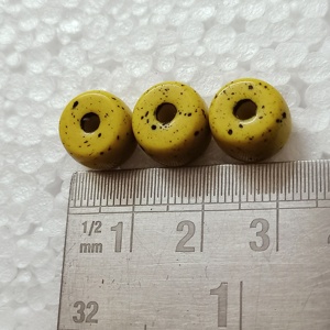 Perles de verre teinté vieux look antique sur mesure en idée de couleur jaune pour les créateurs de bijoux indigènes et le magasin de perles - Product Image 6