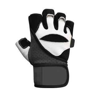 Guantes de Gimnasio Unisex de Cuero de Alta Calidad, Color Sólido, Resistentes, Antideslizantes, Duraderos, para Levantamiento de Pesas, Color y Talla Personalizables para Gimnasio en Casa - Product Image 2