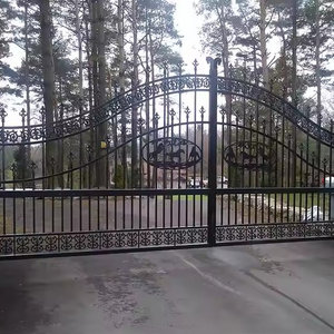 Puerta principal decorativa de hierro forjado de Vietnam con detalles de desplazamiento y marco sólido para propiedades residenciales de alta gama - Product Image 2