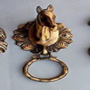 Llamador de cara de león para puerta, accesorios decorativos de diseño moderno, de Metal, color negro - Product Image 6