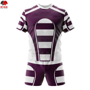 เสื้อเจอร์ซี่สำหรับผู้ชายชุดเครื่องแบบรักบี้แบบมืออาชีพผ้าพิมพ์ลายเย็บใหม่ - Product Image 4