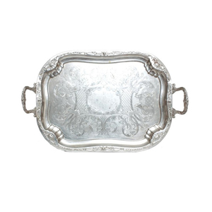 Pure Brass Tea Coffee Serving <b>Tray</b> Square Shape <b>Breakfast</b> <b>Tray</b> Wedding Party Dinner Fruit Serving <b>Tray</b> Durable Design - Product Image 3