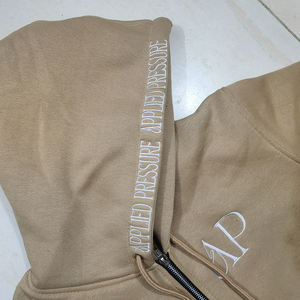 ชุดวอร์มมีฮู้ดแบบซิป คอลเลคชั่นฤดูหนาว ผ้าฟลีซคอตตอน 100% ปักลาย ระบายอากาศได้ดี เป็นมิตรกับสิ่งแวดล้อม สไตล์สตรีทแวร์ สำหรับทุกเพศ - Product Image 5