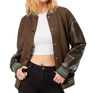 High Street Style Unisex Winter Varsity <b>Jacket</b> Stand Collar-Eco-Friendly Windproof Design Customizable Colors Sizes Reasonable - Product Image 3