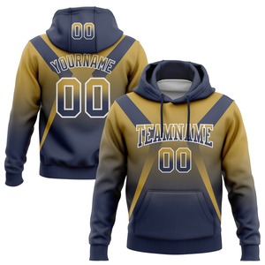 Industrie directe en gros 3D personnalisé cousu poudre bleu jaune-noir dégradé mode sport pull sweat à capuche - Product Image 6